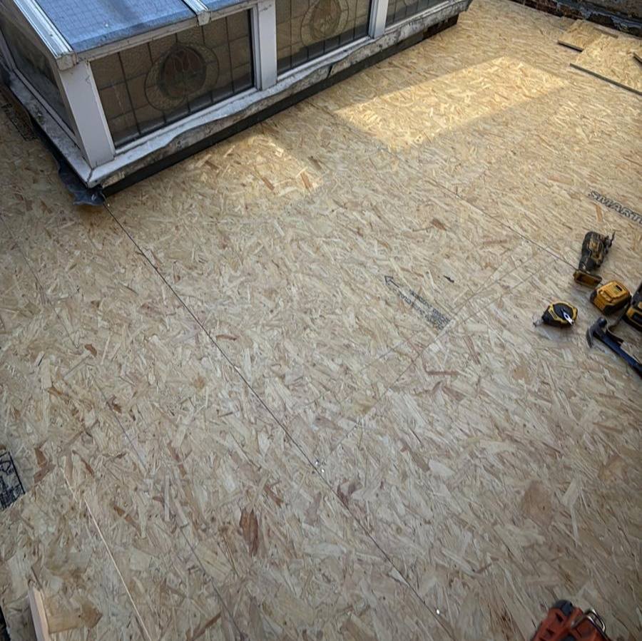 Flat roof deck replacement